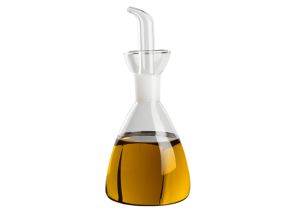 Oliera conica con versatore in vetro borosilicato 500 ml.