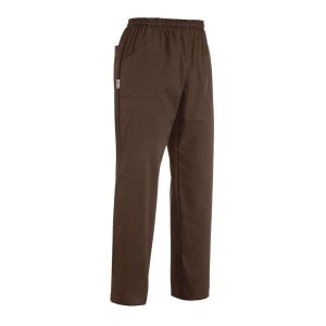 Pantalone da chef unisex color Marrone
