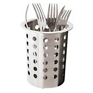 Cestello porta posate in acciaio inox 