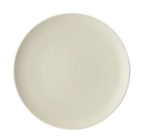 Piatto piano in porcellana serie Eclipse Night&Day Bianco di Arthur Krupp (confezione da 4)
