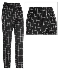 Pantalone da chef in tessuto SQUARE, Unisex, regolabile con coulisse.