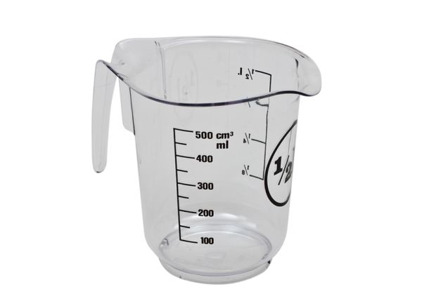 Caraffa graduata 0,5 L in SAN trasparente