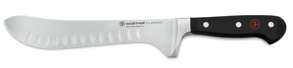 Coltello da macellaio scimitarra con alveole Serie Classic di Wusthof 