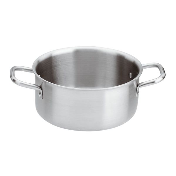 Casseruola alta 2 maniglie D. 24 Serie 2500 di Paderno