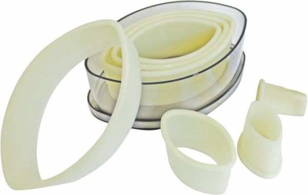 Set di tagliapasta 7 pezzi ovali lisci in nylon di Schneider