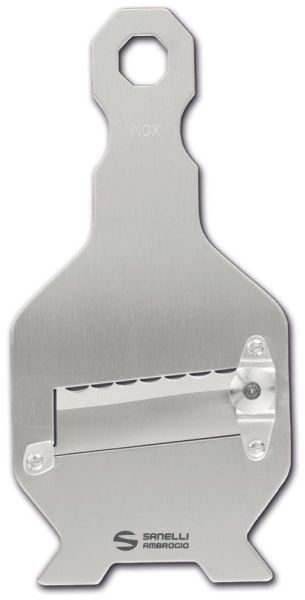 Affetta tartufi, acciaio inox lama ondulata