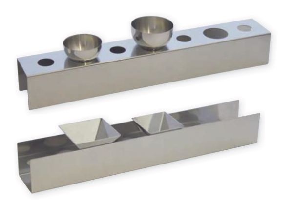 Supporto per stampi a piramide e semisferici