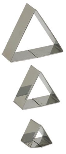 Set 3 tagliapasta inox Triangolo