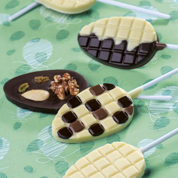 Lollipop ovale decoro tavoletta di Martellato Professional