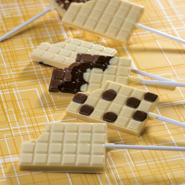 Lollipop rettangolare decoro tavoletta di Martellato Professional