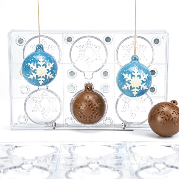 Snow Baubles - Spinning Moulds di Martellato Professional