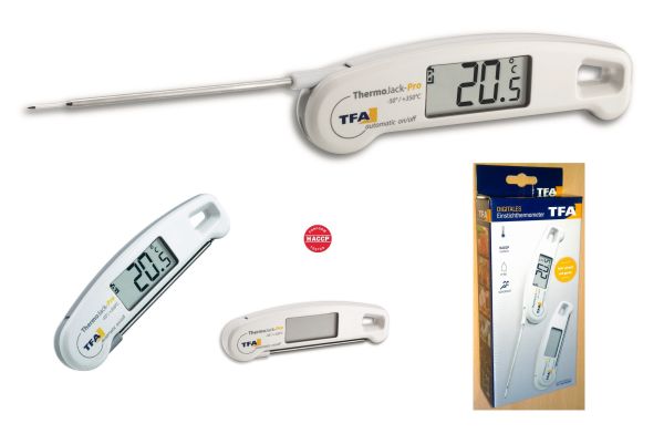 Termometro digitale con sonda a termocoppia chiudibile di TFA