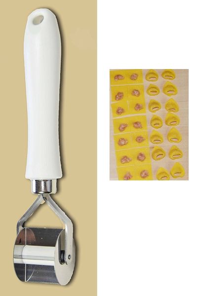 taglia tortellini liscio per realizzare quadri di pasta di 28 mm