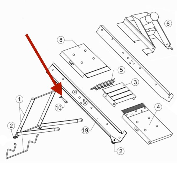Ricambio Manovella Mandolina Professionale Bron Coucke