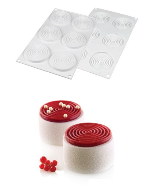Stampo in silicone Tourbillon 28 di Silikomart Professional 