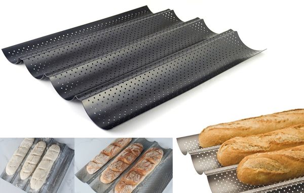 Teglia forata per Baguettes Antiaderente