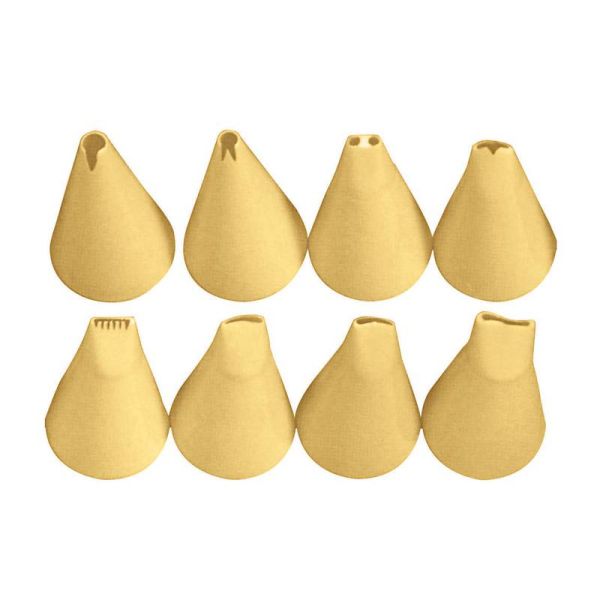 Set di 8 bocchette assortite in polipropilene