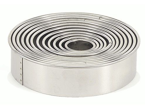 Tagliapasta Coppapasta 14 pezzi forma anello liscio