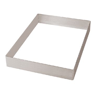 Fascia per torte - Tagliapasta a forma di rettangolo in acciaio inox