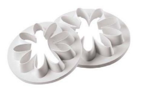 Taglia Pasta per decorazioni di zucchero 9 petali Margherita Conf. 2 pezzi