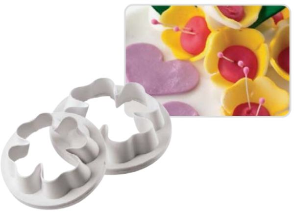Taglia Pasta per decorazione di zucchero 4 petali Quadrifoglio Conf. 2 pezzi