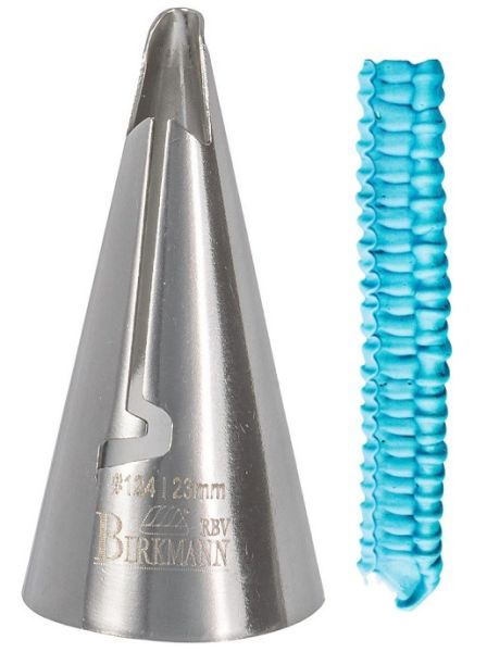 Bocchetta con punta frill a curva Modello 124 D. 23 mm.
