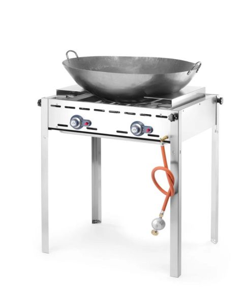 Base per fornello + Anello per fornello a gas "Hokker" + Wok