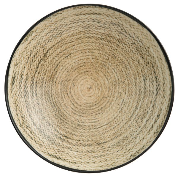 Piatto fondo in porcellana D. 22 cm. Tribal Mood di Arthur Krupp (confezione da 4)