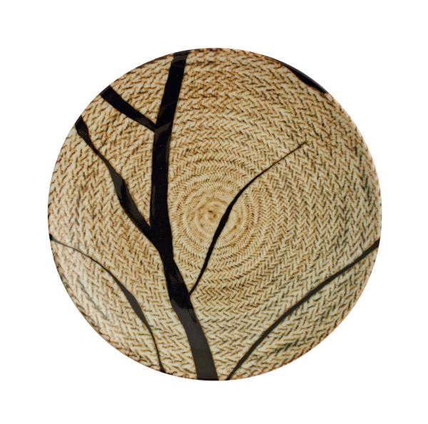 Piatto piano in porcellana Tribal Mood A di Arthur Krupp (confezione da 4)