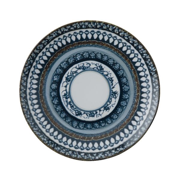 Piatto piano in porcellana D. 20 cm Mediterraneum StoneWare di Arthur Krupp (confezione da 4)