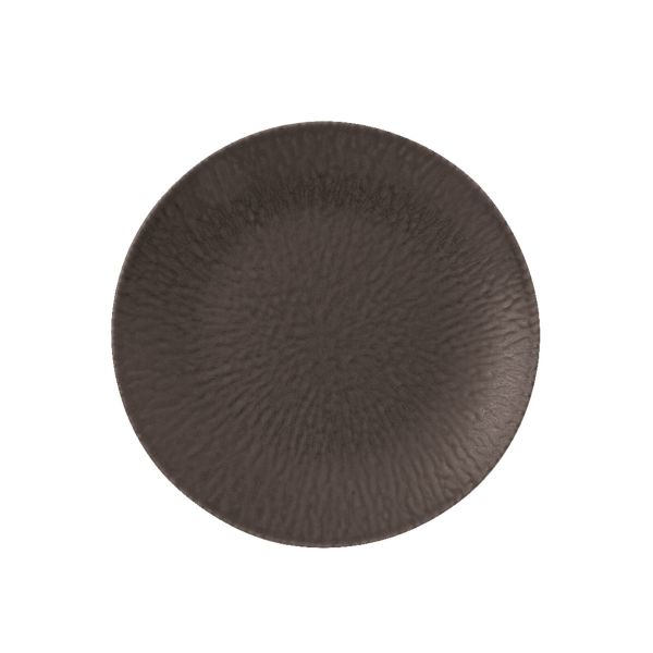 Piatto piano in porcellana D. 20 cm Stoneware Onyx di Arthur Krupp (confezione da 4)