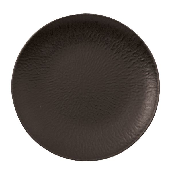 Piatto piano in porcellana D. 27,5 cm Stoneware Onyx di Arthur Krupp (confezione da 4)
