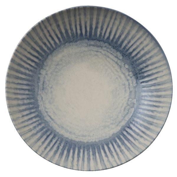 Piatto fondo in porcellana D. 22 cm Stoneware Sunlight Blue di Arthur Krupp (confezione da 4)