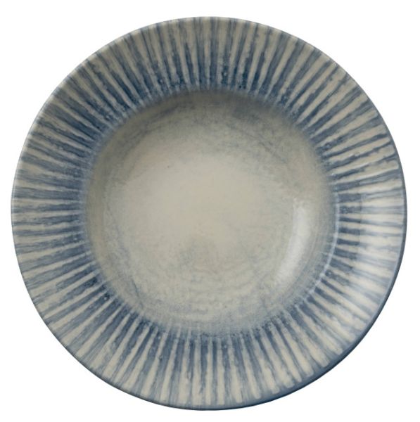 Piatto pasta in porcellana D. 29,5 cm Stoneware Sunlight Blue di Arthur Krupp (confezione da 4)