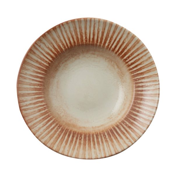 Piatto pasta in porcellana D. 27 cm Stoneware Sunlight Red di Arthur Krupp (confezione da 4)