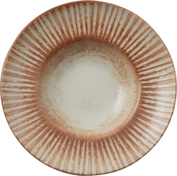 Piatto pasta in porcellana D. 29,5 cm Stoneware Sunlight Red di Arthur Krupp (confezione da 4)