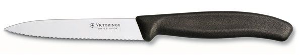Coltello spelucchino seghettato Victorinox cm. 10