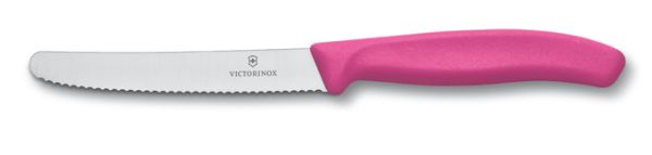 Coltello Tavola ondulato Victorinox manico fucsia 