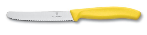 Coltello Tavola ondulato Victorinox manico Giallo