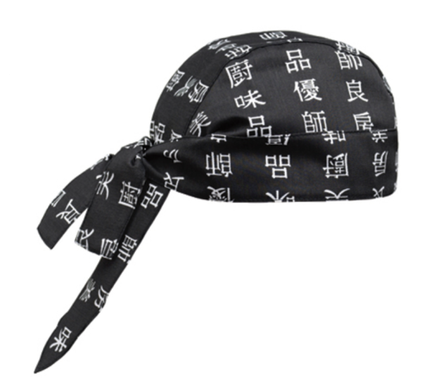 Bandana Chen-da sagomata Fantasia lettere in giapponese