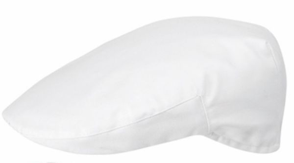 Coppola per cuoco in 100% cotone colore Bianco