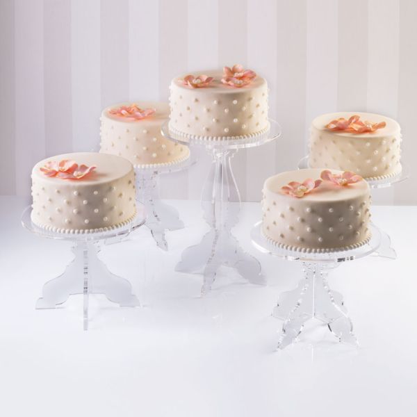 Set di 5 alzate per torte mod. Baroque di Martellato Professional