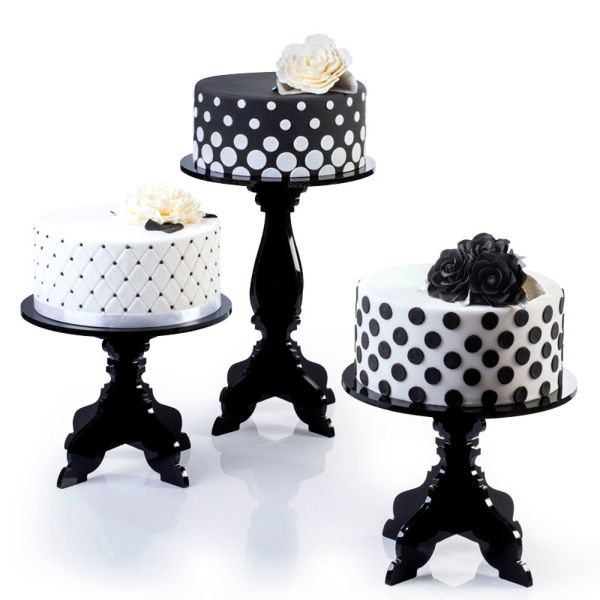 Set di 5 alzate per torte mod. Baroque di Martellato Professional