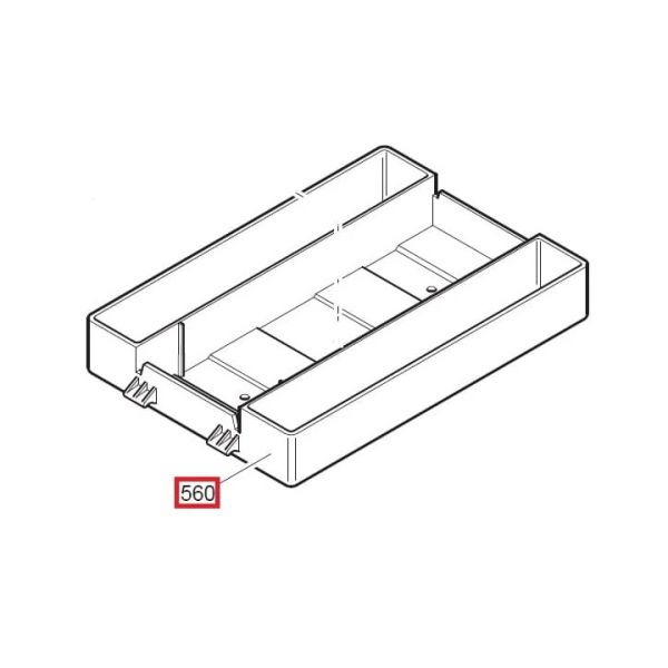 Vaschetta dell'acqua completa Pos. 560 per SM110 e SM111 di Dick