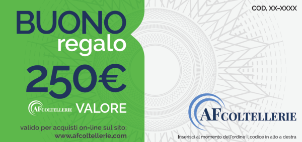 Buono Regalo - Gift Card Valore € 250,00