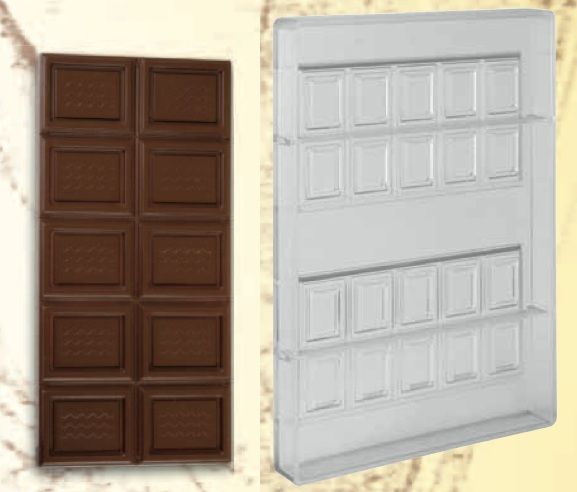 Stampo in policarbonato Tavoletta di cioccolato 75 gr.