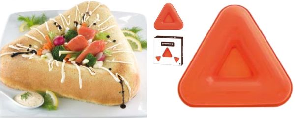 Tortiera ciambella Savarin triangolare in silicone