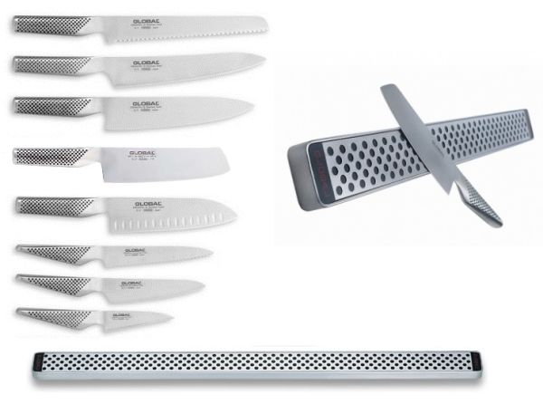 Barra magnetica Global completa di 8 Coltelli