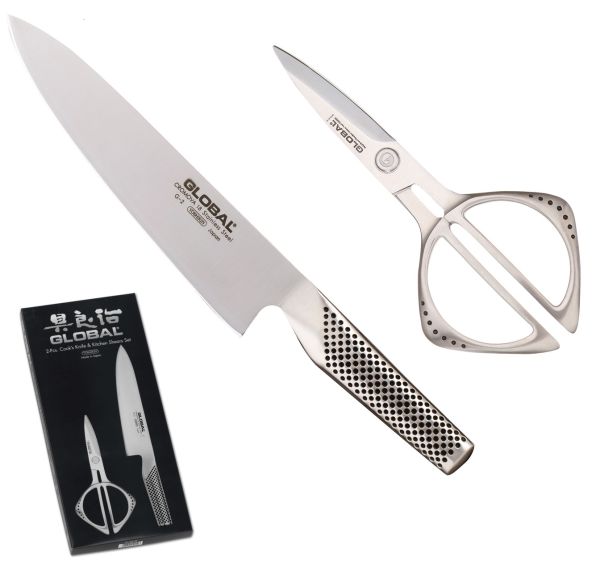 Set Coltello Cuoco e Forbice Cucina di Global 