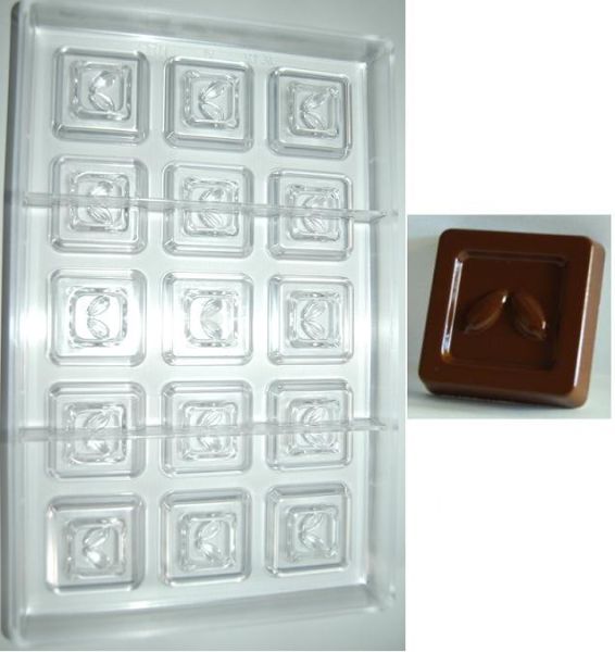 Stampo in policarbonato cioccolatino Quadretto